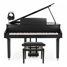 G4M Sonori Digital Grand Piano Polished Ebony Custom Bundle