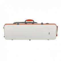 Gewa Polycarbonate Oblong Violin Case White and Orange