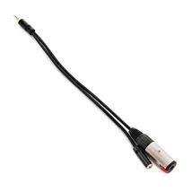 Studiospares 6.35mm (F) to 3.5mm TRS Adapter with Headphone Monitoring