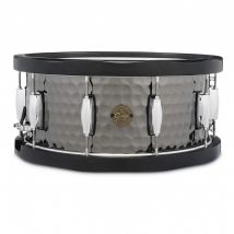 Gretsch Full Range 14 x 6.5 Hammered Black Steel Wood Hoop Snare