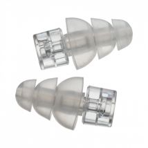Etymotic ER20XS High Fidelity Earplugs Large Clear Stem White Tip.