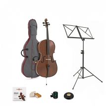 Stentor Student 2 Cello Outfit Full Size and Accessories Bundle