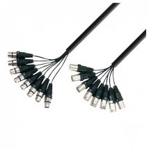 Adam Hall 3 STAR 8 Way XLR (F) to XLR (M) Studio Loom Cable 3m
