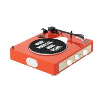 Gadhouse Brad MKII Record Player with Bluetooth Tangerine