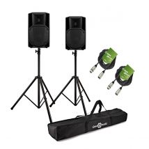 RCF ART 712-A MK5 12" Active PA Speaker Bundle with Stands and Cables