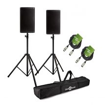 RCF ART 932-A 12" Active PA Speaker Bundle with Stands and Cables