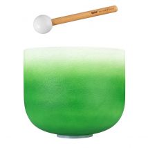 Sela 11" Green Crystal Singing Bowl Heart Chakra