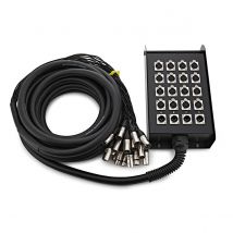 Studiospares 16/4 XLR Stage Box & Snake 10m