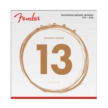 Fender Phosphor Bronze Acoustic Guitar Strings Ball End 60M .013-.056 Gauges (6)