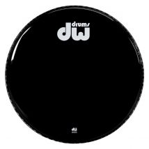 DW Gloss Black Non-Vented Bass Drum Head 20"
