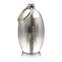 Earasers Keychain Carry Case Silver