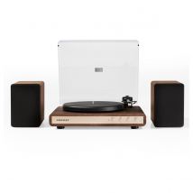 Crosley C65 Bluetooth Turntable and Speakers Walnut
