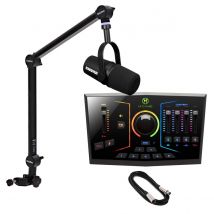 M-AUDIO M-GAME DUAL and Shure MV7X Streaming Bundle