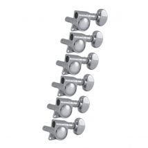 Grover 406C6 Locking Rotomatics Machine Heads 6 In-Line Chrome - Nearly New