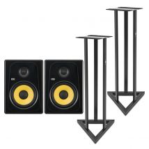 KRK Kreate 8 Studio Monitors with Stands