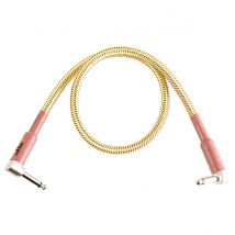 Tourtech 0.6m/2ft Braided Tweed Angled Guitar Cable