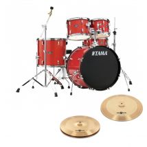 Tama Stagestar 22" 5pc Drum Kit w/Cymbals Red Sparkle