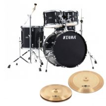 Tama Stagestar 20" 5pc Drum Kit w/Cymbals Black Sparkle