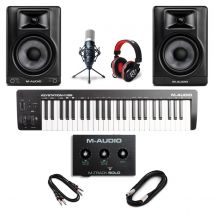 M-Audio Home Studio Monitors & Recording Bundle for Producers