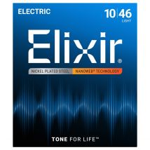 Elixir 12052 NANOWEB Light Electric Guitar Strings 10-46