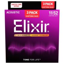 Elixir 80/20 Nanoweb 11-52 3 Pack