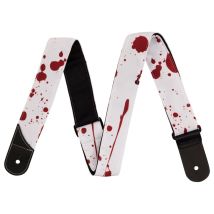 Jackson Splatter Strap White and Red 2"