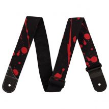 Jackson Splatter Strap Black and Red 2"
