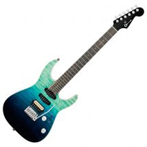 Charvel Pro-Mod Plus Dinky DK24 HSS 2PT EB QM Blue Curaçao
