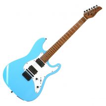 Jamstik Standard MIDI Guitar and Padded Case Sky Blue with White Pick Guard