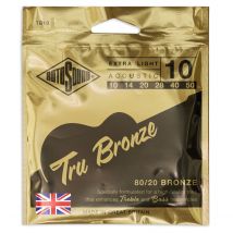 Rotosound Tru Bronze TB10 Brass Alloy Acoustic Guitar Strings 10-50