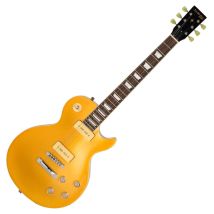 Tanglewood Northstar Pro NSP3GT Arched Top Single Cutaway Electric Guitar Gold Top