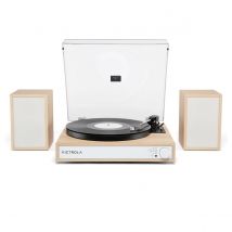 Victrola Harmony Bluetooth Record Player with Speakers Natural