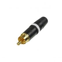 Rean NYS373-9 Male Phono Plug White