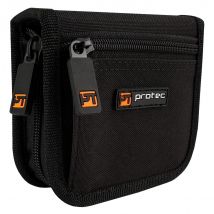 Protec A222 Large Brass Double Mouthpiece Pouch with Zip