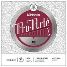 DAddario Pro-Arte Cello G String 4/4 Size Medium