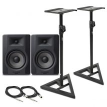 M-Audio BX5-D3 Monitor Pair with Stands & Cables