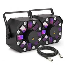 Stellar 66W Multi FX Lights by Gear4music Pair