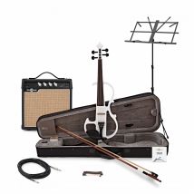 Electric Violin Amp Pack by Gear4music White