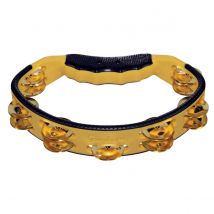 Gon Bops Yellow Tambourine with Brass Jingles