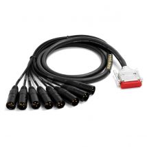 Mogami 2932 Multicore Cable with DB25 and 8 Neutrik Male XLR 1.5m