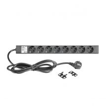 Adam Hall 19 EU Power Strip 8 Sockets
