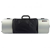 BAM 2011XL Hightech Oblong Violin Case Pocket Metallic Silver