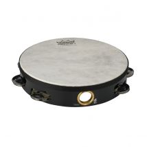 Remo 8 Single Row Pre-Tuned High Pitched Tambourine Black