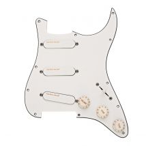 Lace Sensor Hot Gold Loaded Pickguard SSS White