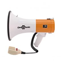 30W Megaphone with Handheld Microphone by Gear4music