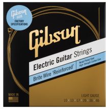 Gibson Brite Wire Reinforced Guitar Strings Light 10-46
