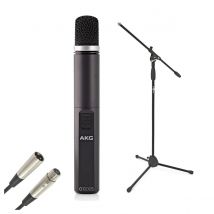 AKG C1000S MK IV Small Diaphragm Condenser Mic with Stand and Cable