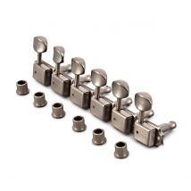 Gotoh SD91-05M-L6 Tuners/Machineheads 6-In-Line Set Aged Nickel