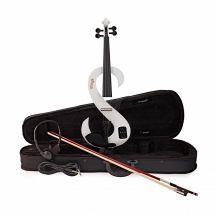 Stagg S-Shaped Electric Violin Outfit White