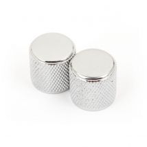 Fender Telecaster/Precision Bass Knurled Control Knobs Chrome